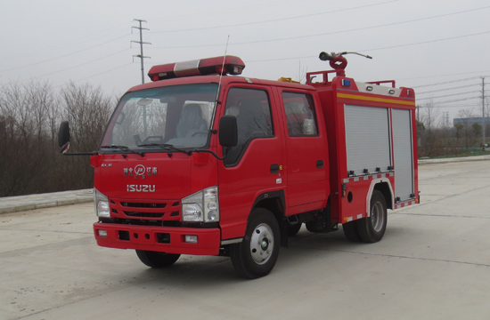 國六藍(lán)牌慶鈴泡沫消防車