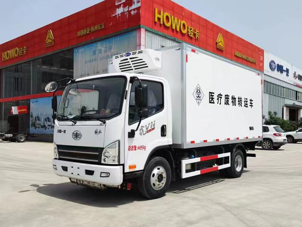 解放國六藍牌醫(yī)療廢物轉運車